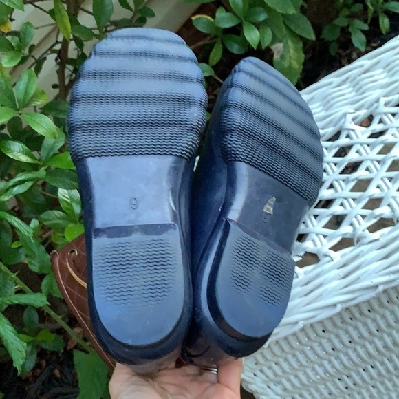 Steve Madden Tillis Weather rain Boots navy brown - Picture 7 of 10